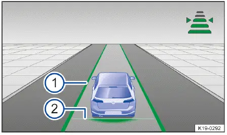 Volkswagen ID.4 - Abb. 1 Im Display des Kombi-Instruments: Anzeige bei